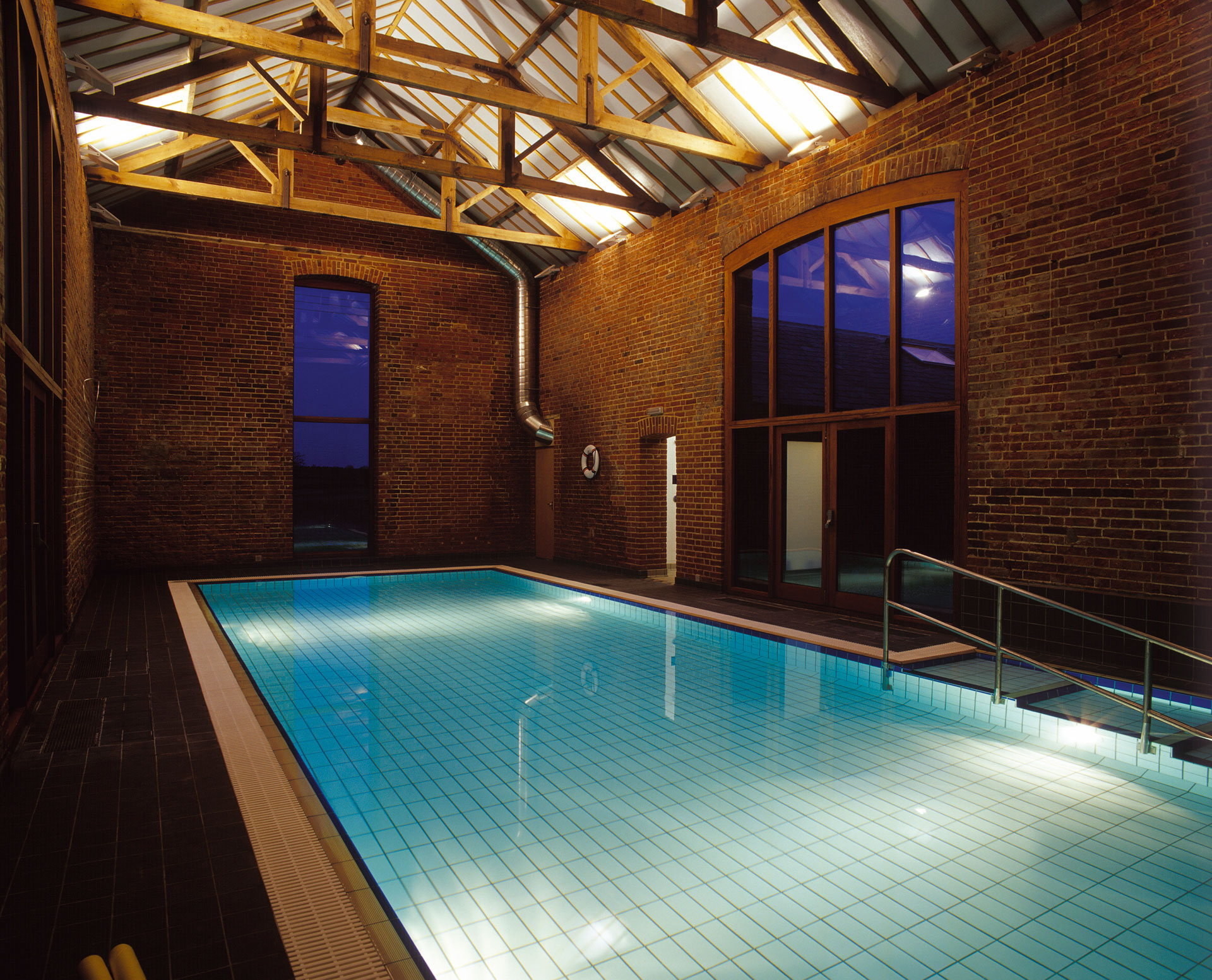Simple Indoor Heated Pool for Simple Design